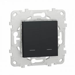 Изображение продукта Выключатель двухклавишный Schneider Electric Unica New 